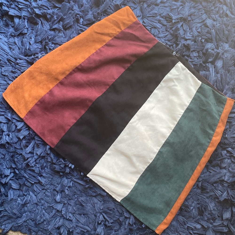 High waisted mini skirt